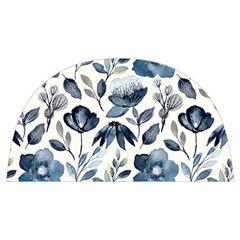 Indigo Watercolor Floral Seamless-pattern Anti Scalding Pot Cap