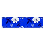 Blooming Seamless Pattern Blue Colors Banner and Sign 4  x 1  Front