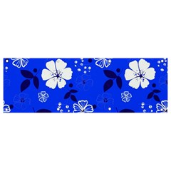 Blooming Seamless Pattern Blue Colors Banner And Sign 9  X 3  by Ket1n9