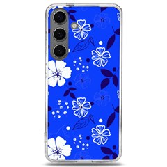 Blooming Seamless Pattern Blue Colors Samsung Galaxy S24 6 2 Inch Tpu Uv Case by Ket1n9