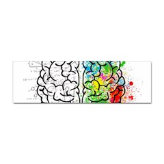 Brain Mind Psychology Idea Drawing Sticker (bumper) by Loisa77