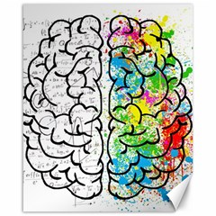 Brain Mind Psychology Idea Drawing Canvas 16  X 20  by Loisa77