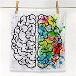 Brain Mind Psychology Idea Drawing Face Towel Front