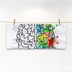 Brain Mind Psychology Idea Drawing Hand Towel by Loisa77