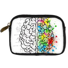 Brain Mind Psychology Idea Drawing Digital Camera Leather Case by Loisa77