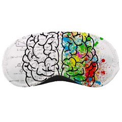 Brain Mind Psychology Idea Drawing Sleep Mask by Loisa77