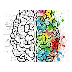 Brain Mind Psychology Idea Drawing Two Sides Premium Plush Fleece Blanket (large) by Loisa77