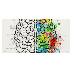 Brain Mind Psychology Idea Drawing Banner And Sign 6  X 3  by Loisa77