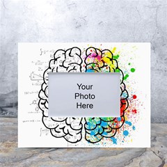 Brain Mind Psychology Idea Drawing White Tabletop Photo Frame 4 x6  by Loisa77