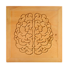 Brain Mind Psychology Idea Drawing Wood Photo Frame Cube by Loisa77