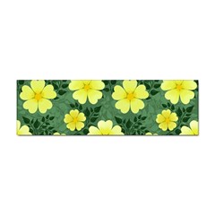 Bloom Flowering Yellow Blade Green Sticker (bumper) by Loisa77