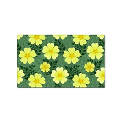 Bloom Flowering Yellow Blade Green Sticker Rectangular (10 Pack) by Loisa77