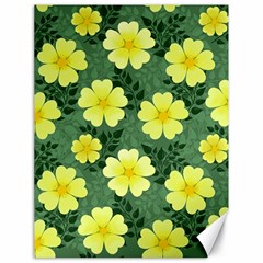 Bloom Flowering Yellow Blade Green Canvas 18  X 24  by Loisa77