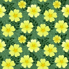 Bloom Flowering Yellow Blade Green Play Mat (square) by Loisa77