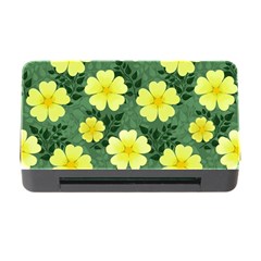 Bloom Flowering Yellow Blade Green Memory Card Reader With Cf by Loisa77