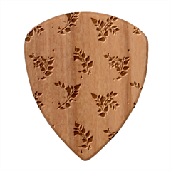 Bloom Flowering Yellow Blade Green Wood Guitar Pick (set Of 10) by Loisa77