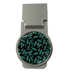 Leaves Pattern Abstract Blade Money Clips (round)  by Loisa77