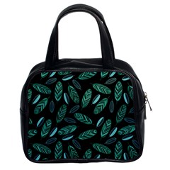 Leaves Pattern Abstract Blade Classic Handbag (two Sides) by Loisa77