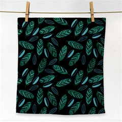 Leaves Pattern Abstract Blade Face Towel by Loisa77