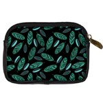 Leaves Pattern Abstract Blade Digital Camera Leather Case Back