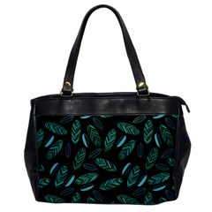 Leaves Pattern Abstract Blade Oversize Office Handbag by Loisa77