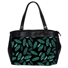 Leaves Pattern Abstract Blade Oversize Office Handbag (2 Sides) by Loisa77