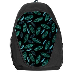 Leaves Pattern Abstract Blade Backpack Bag by Loisa77