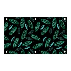 Leaves Pattern Abstract Blade Banner And Sign 5  X 3  by Loisa77