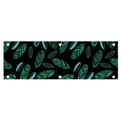 Leaves Pattern Abstract Blade Banner And Sign 6  X 2  by Loisa77