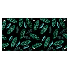 Leaves Pattern Abstract Blade Banner And Sign 6  X 3  by Loisa77