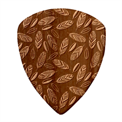 Leaves Pattern Abstract Blade Wood Guitar Pick (set Of 10) by Loisa77