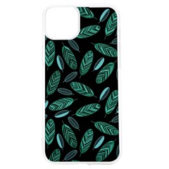 Leaves Pattern Abstract Blade Iphone 15 Tpu Uv Print Case by Loisa77