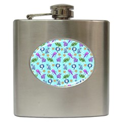 Sea Ocean Sealife Turtle Jellyfish Hip Flask (6 Oz) by Loisa77