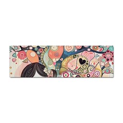 Whimsical Colorful Young Girl Sticker Bumper (10 Pack) by Loisa77