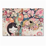 Whimsical Colorful Young Girl Postcards 5  x 7  (Pkg of 10) Front