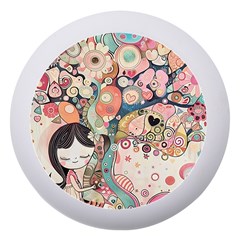 Whimsical Colorful Young Girl Dento Box With Mirror