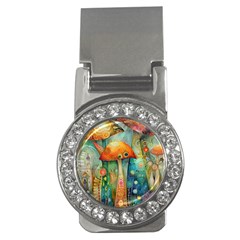 Whimsical Mushrooms Colorful Patterns Money Clips (cz)  by Loisa77