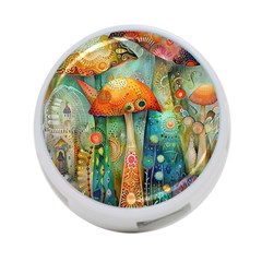 Whimsical Mushrooms Colorful Patterns 4-port Usb Hub (one Side) by Loisa77