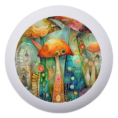 Whimsical Mushrooms Colorful Patterns Dento Box With Mirror by Loisa77