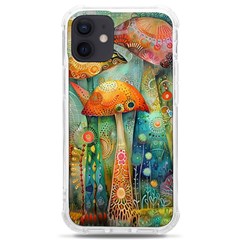 Whimsical Mushrooms Colorful Patterns Iphone 12 Mini Tpu Uv Print Case	 by Loisa77