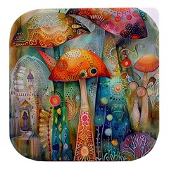 Whimsical Mushrooms Colorful Patterns Stacked Food Storage Container by Loisa77