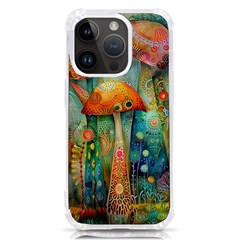 Whimsical Mushrooms Colorful Patterns Iphone 14 Pro Tpu Uv Print Case by Loisa77