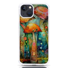 Whimsical Mushrooms Colorful Patterns Iphone 13 Tpu Uv Print Case by Loisa77