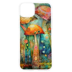 Whimsical Mushrooms Colorful Patterns Iphone 15 Pro Tpu Uv Print Case