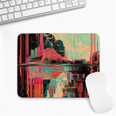 Backgrounds Multi Colored Abstract Small Mousepad by Loisa77