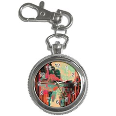 Backgrounds Multi Colored Abstract Key Chain Watches by Loisa77