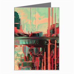 Backgrounds Multi Colored Abstract Greeting Card by Loisa77