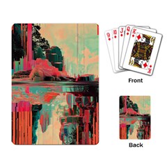 Backgrounds Multi Colored Abstract Playing Cards Single Design (rectangle) by Loisa77