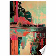 Backgrounds Multi Colored Abstract Canvas 20  X 30  by Loisa77