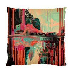 Backgrounds Multi Colored Abstract Standard Cushion Case (two Sides) by Loisa77